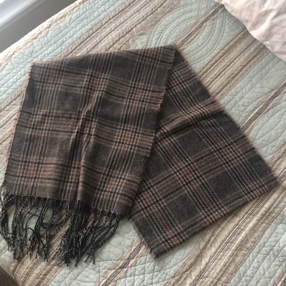 New Look heritage check scarf in mink - Picture 4 of 6